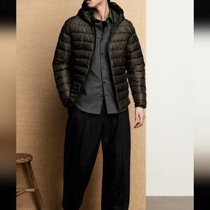 Men's Olive Puffer Jacket NWOT